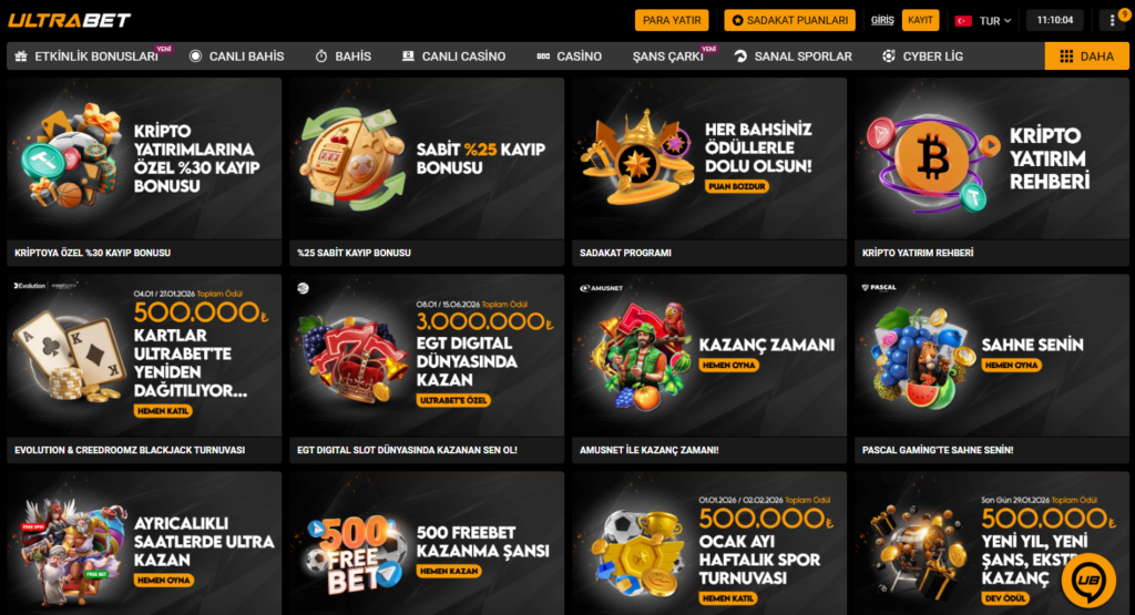 Ultrabet Bonusları 2026