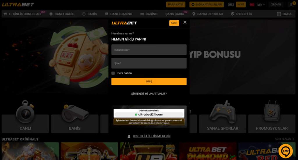 Ultrabet Kayıt